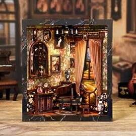 NEUE DIY Holz Europäische Melodie Box Buch Nook