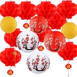 Neujahrsdekorationen, Chinesische rote