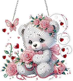 NEWENMO Weißer Teddybär Diamond Painting