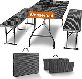 NewHabitat Kunststoff Bierzeltgarnitur Klappbar I