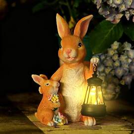 Nexoria Osterdeko Hase Solar Gartendeko für