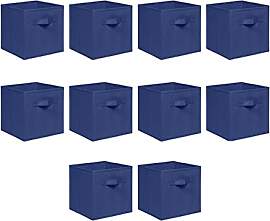 NICEME Aufbewahrungsbox 10er Set, 26,5x26,5x28 cm, 