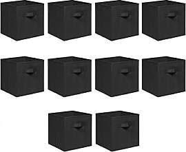 NICEME Aufbewahrungsbox 10er Set, 26,5x26,5x28 cm, 