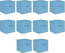 NICEME Aufbewahrungsbox 10er Set, 26,5x26,5x28 cm, 