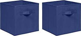 NICEME Aufbewahrungsbox 2er Set, 26,5x26,5x28 cm,