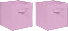 NICEME Aufbewahrungsbox 2er Set, 26,5x26,5x28 cm,