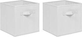 NICEME Aufbewahrungsbox 2er Set, 26,5x26,5x28 cm,