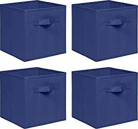 NICEME Aufbewahrungsbox 4er Set, 26,5x26,5x28 cm,