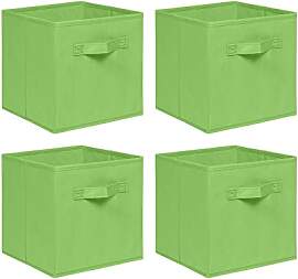 NICEME Aufbewahrungsbox 4er Set, 26,5x26,5x28 cm,