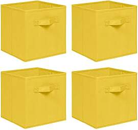 NICEME Aufbewahrungsbox 4er Set, 26,5x26,5x28 cm,