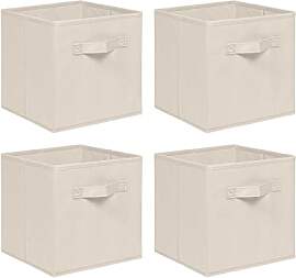 NICEME Aufbewahrungsbox 4er Set, 26,5x26,5x28 cm,