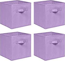 NICEME Aufbewahrungsbox 4er Set, 26,5x26,5x28 cm,