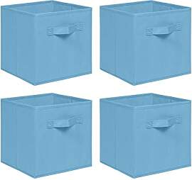 NICEME Aufbewahrungsbox 4er Set, 26,5x26,5x28 cm,