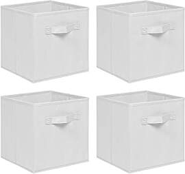 NICEME Aufbewahrungsbox 4er Set, 26,5x26,5x28 cm,
