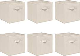 NICEME Aufbewahrungsbox 6er Set, 26,5x26,5x28 cm,