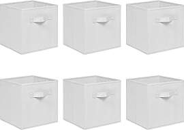 NICEME Aufbewahrungsbox 6er Set, 26,5x26,5x28 cm,