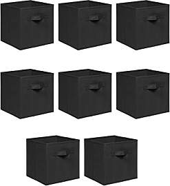 NICEME Aufbewahrungsbox 8er Set, 26,5x26,5x28 cm,