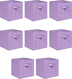NICEME Aufbewahrungsbox 8er Set, 26,5x26,5x28 cm,