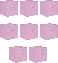 NICEME Aufbewahrungsbox 8er Set, 26,5x26,5x28 cm,