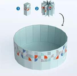 Nicht aufblasbarer, faltbarer PVC-Swimmingpool