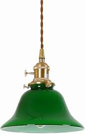 NICRX Vintage Pendelleuchte aus Glas mit