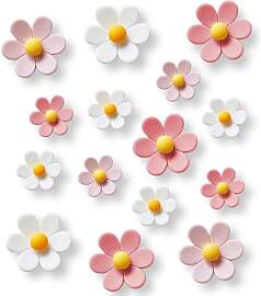 Niedlicher Blumenmagnet, rosa Magnet für