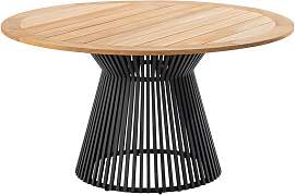 Niehoff Acore Gartentisch Ø140cm Aluminium/Teak