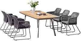 Niehoff Kubu Gartenmöbel-Set L (6 Plätze) Tisch