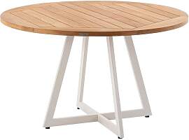 Niehoff Milan Gartentisch Ø125cm Aluminium/Teak