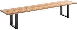 Niehoff Tavo Gartenbank 220cm Aluminium/Teak