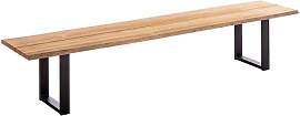 Niehoff Tavo Gartenbank 240cm Aluminium/Teak