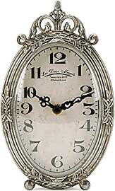 Nikky Home Vintage-Tischuhr, leise, Nicht tickend, 