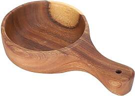 Nikou Salatschüssel aus Holz mit Griff,
