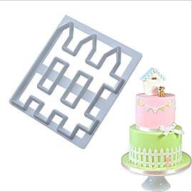 Nikou Zaun Form Ausstecher, Fondantform Kunststoff 