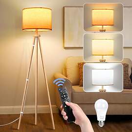 NIKYJM Stehlampe Wohnzimmer, Standleuchte LED
