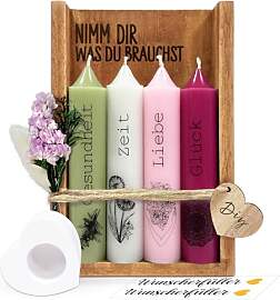 Nimm dir was du brauchst Kerzen Geschenkset,
