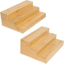 Ninebendstreams Bambus-Gewürzregal für Schrank,