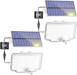 nipify 2 Stück Solarlampen für Außen mit