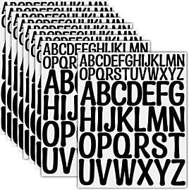 NISENTIA Buchstaben Aufkleber, 624 Stück/12 Blatt 