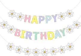 NISENTIA Happy Birthday Girlande, Girlande