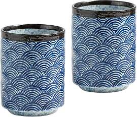 NIUKOMY Japanisch Teetasse Ohne Henkel 2er Set,