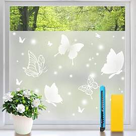 Niviy Fensterfolie Blickdicht Schmetterling