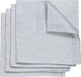 NJRD Metric Serviette 47 x 47cm 4er Pack Blau-weiß
