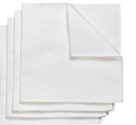 NJRD Metric Serviette 47 x 47cm 4er Pack Weiß