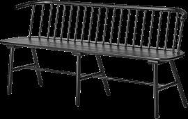 NJRD VIOR Küchensofa Schwarz lackierte Eiche