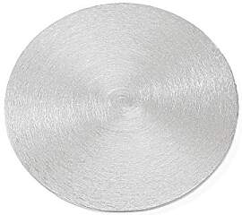 NKlaus 4X Kerzenteller Ø 10cm Aluminium Silber