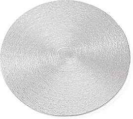 NKlaus 4X Kerzenteller Ø 12cm Aluminium Silber