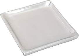 NKlaus Alu Kerzenteller viereckig 9x9cm innen