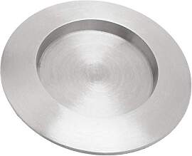 NKlaus Kerzenteller Ø 12cm Aluminium Silber rund