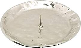 NKlaus Kerzenteller mit Dorn Ø 9cm Messing